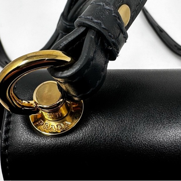 Prada City Calf Black Crossbody Bag - Picture 6 of 14